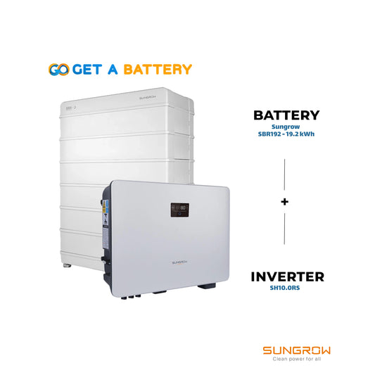 Sungrow SBR192 (19.2kWh) + SH10.0RS Inverter - GoGetBattery