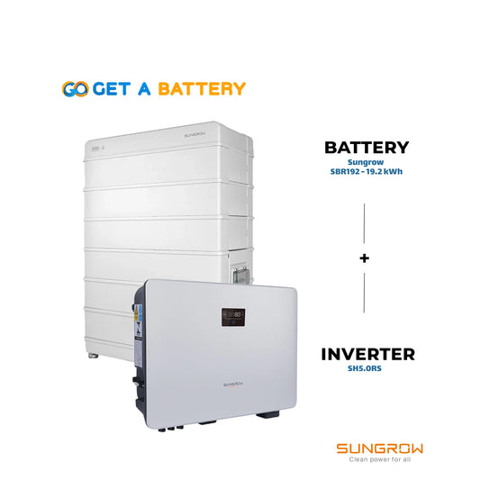Sungrow SBR192 (19.2kWh) + SH5.0RS Inverter - GoGetBattery