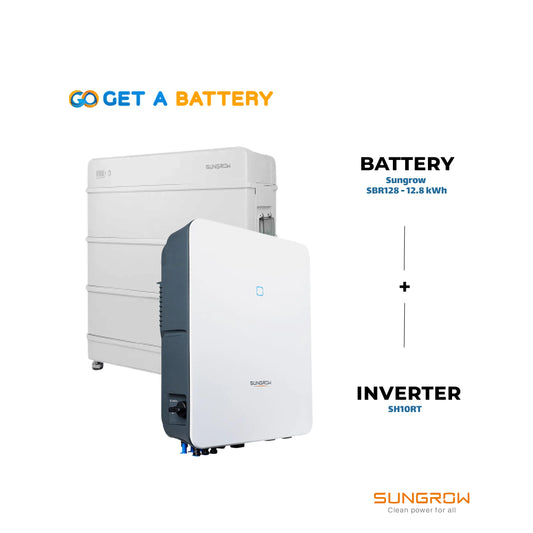 Sungrow SBR128 (12.8kWh) + SH10RT Inverter - 3 Phase - GoGetBattery