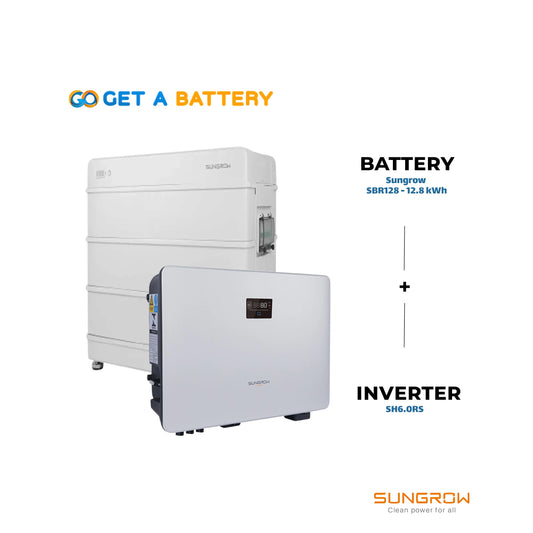 Sungrow SBR128 (12.8kWh) + SH6.0RS Inverter - GoGetBattery