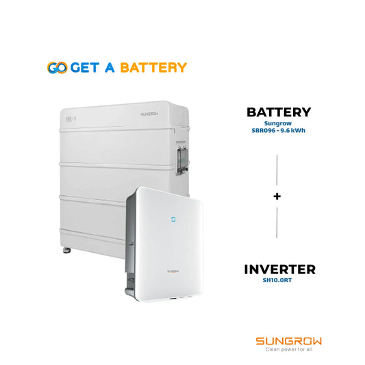 Sungrow SBR096 (9.6kWh) + SH10RT Inverter |  New Install - 3 Phase - GoGetBattery