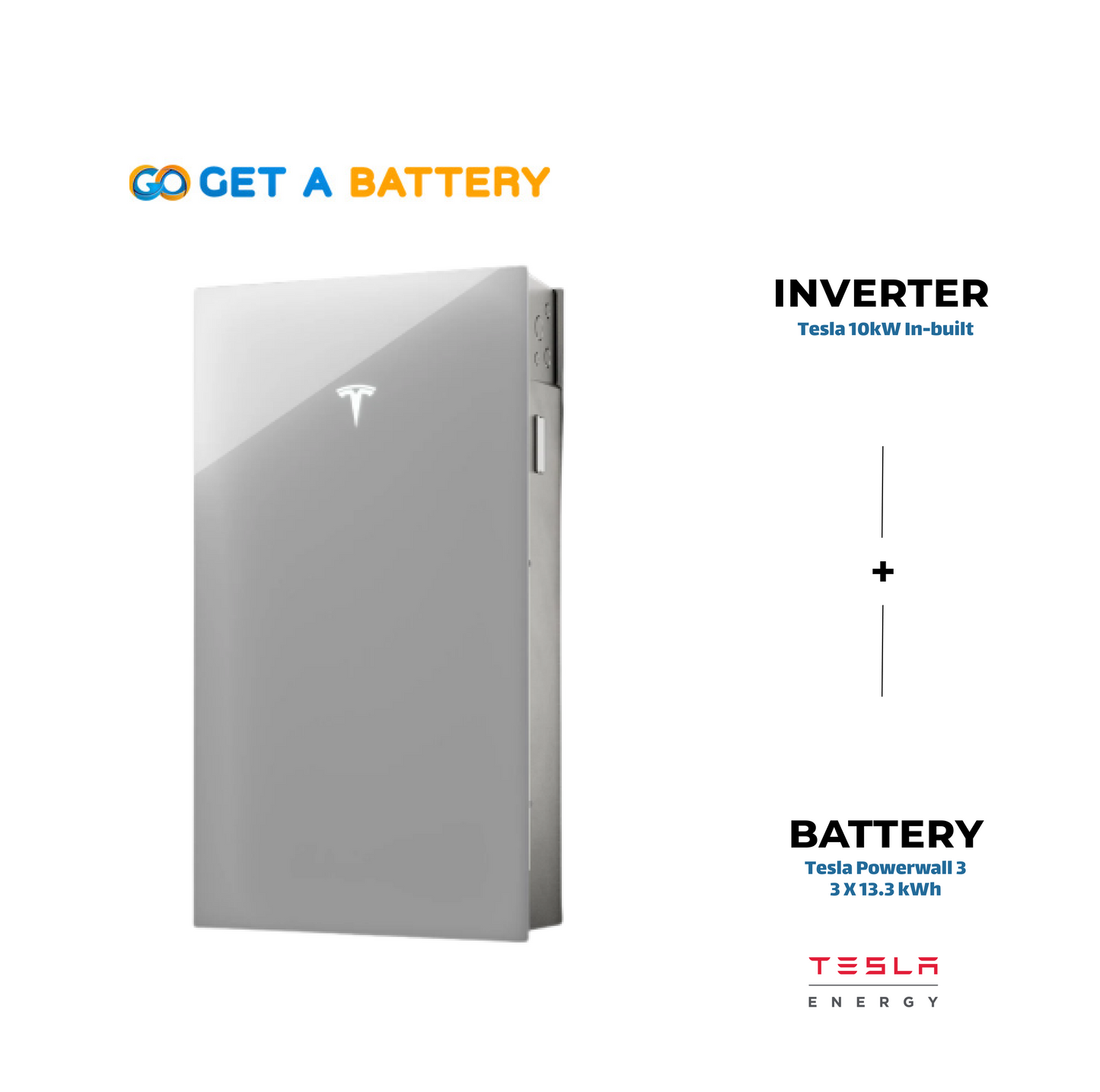 Tesla Powerwall 3 battery
3 X 13.3 kWh