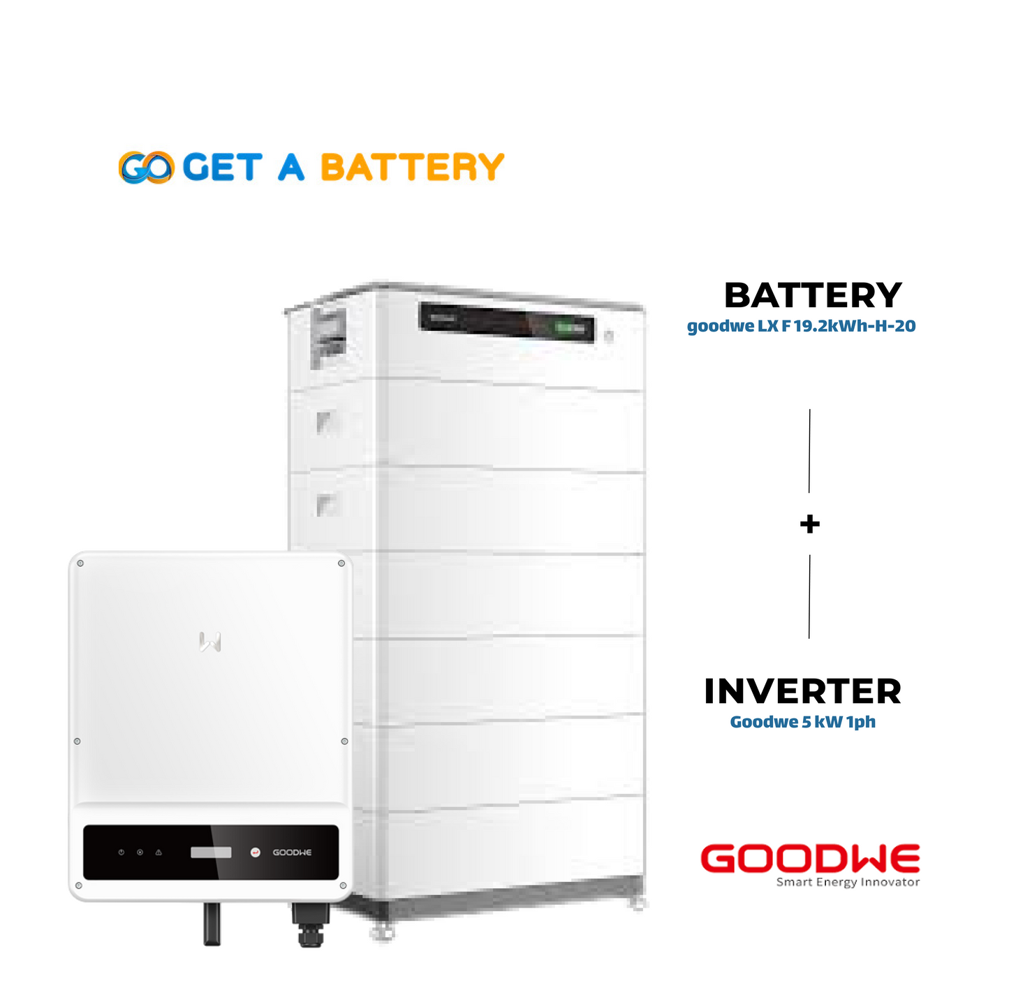 GoodWe 19.2 KWh Battery
GoodWe 5kW 1-ph Hybrid Inverter
