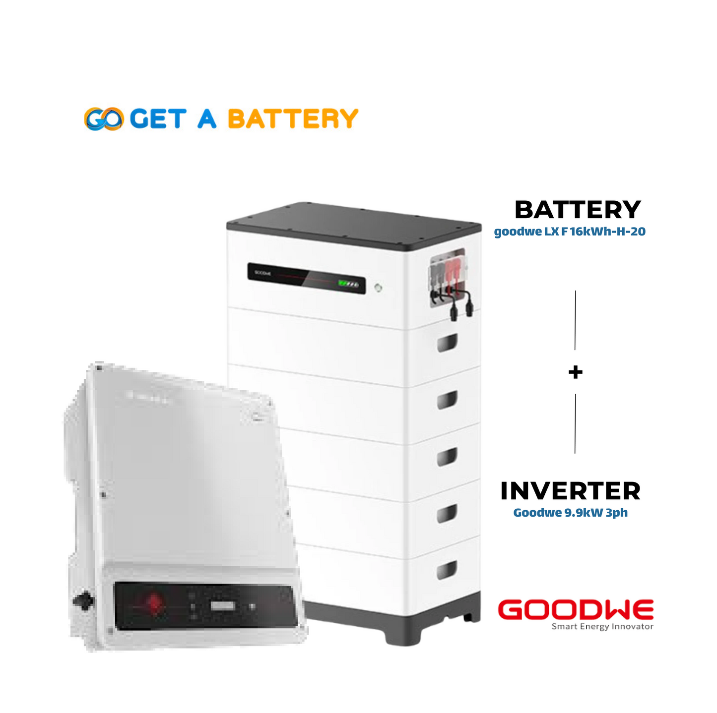 GoodWe 16 KWh Battery
GoodWe 9.9kW 3-ph Hybrid Inverter