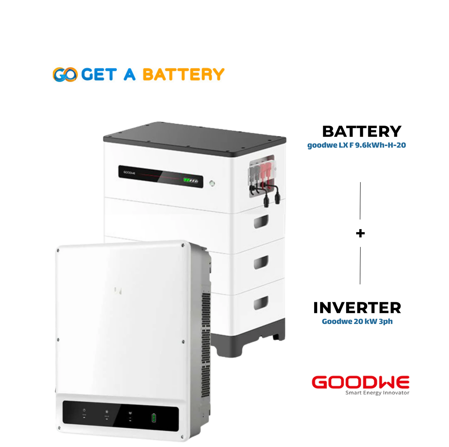 GoodWe 9.6 KWh Battery
GoodWe 20kW 3-ph Hybrid Inverter