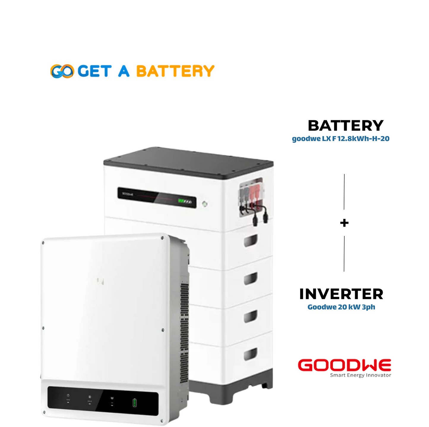 GoodWe 12.8 KWh Battery
GoodWe 20 kW 3-ph Hybrid Inverter