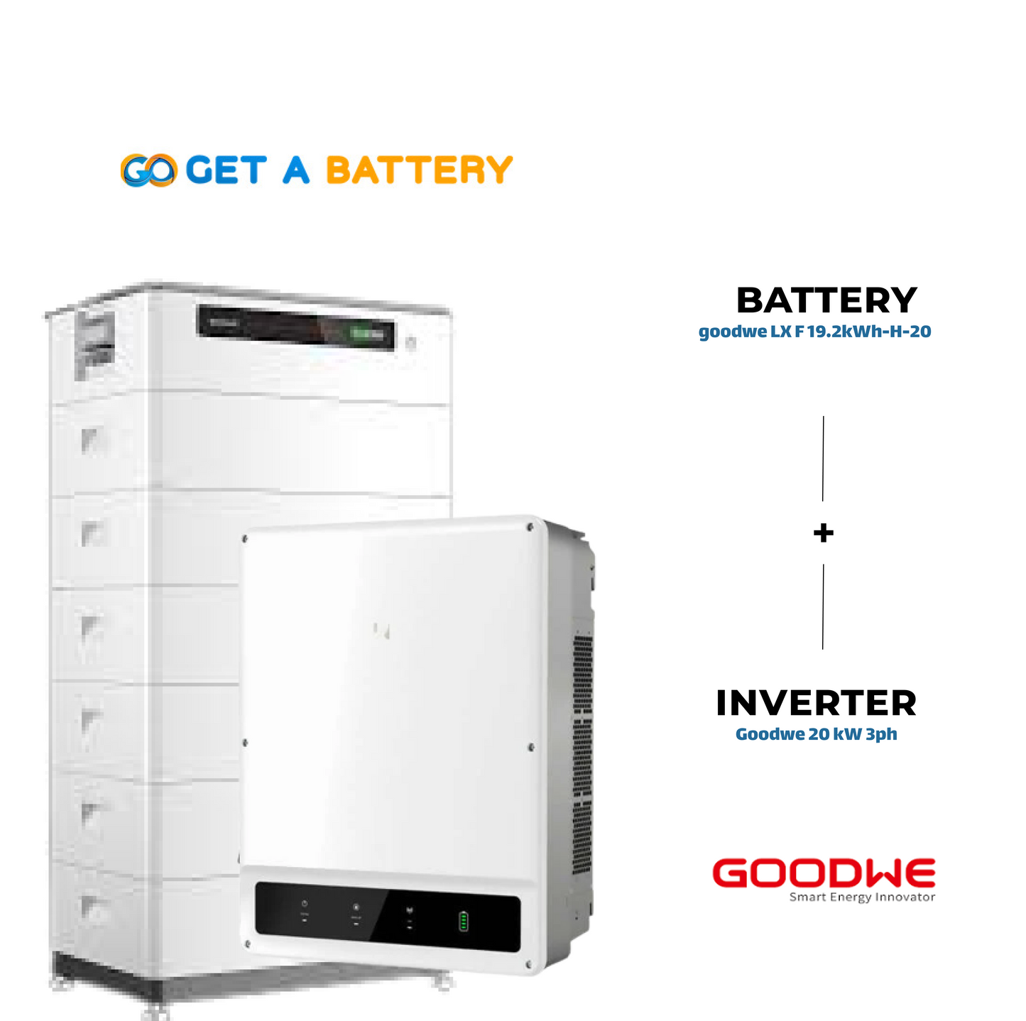 GoodWe 19.2 KWh Battery
GoodWe 20 KW 3-ph Hybrid Inverter
