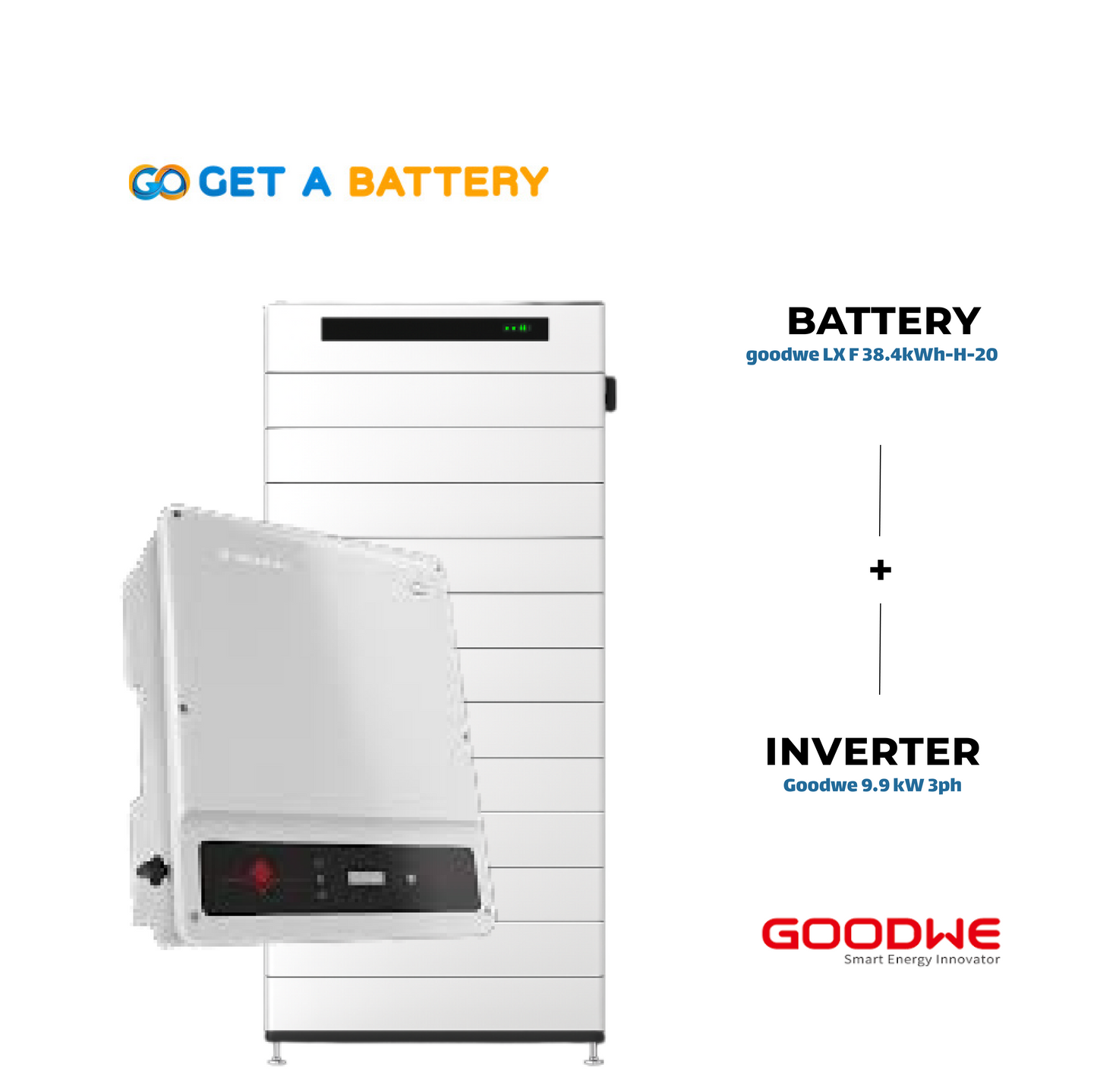 GoodWe 38.4 KWh Battery
GoodWe 9.9kW 3-ph Hybrid Inverter