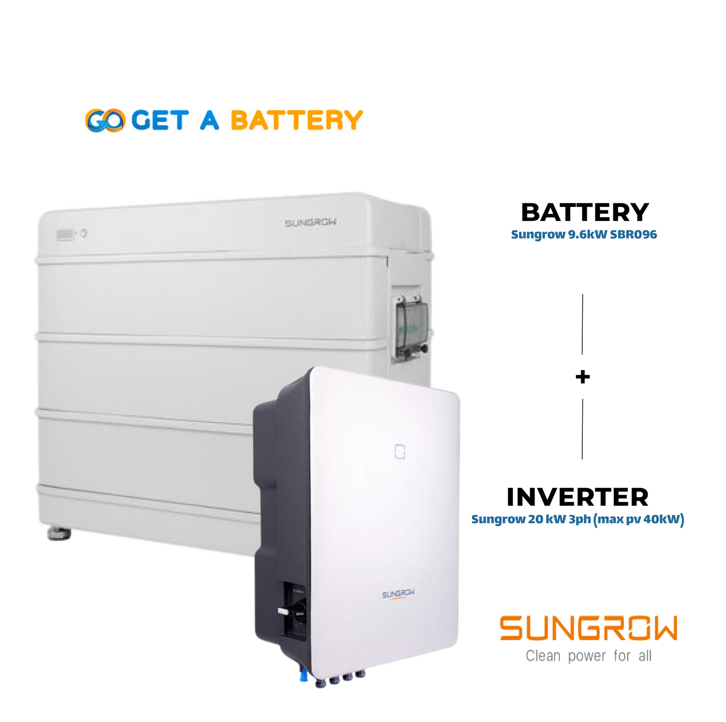 Sungrow 9.6kW Battery with 3ph inverter