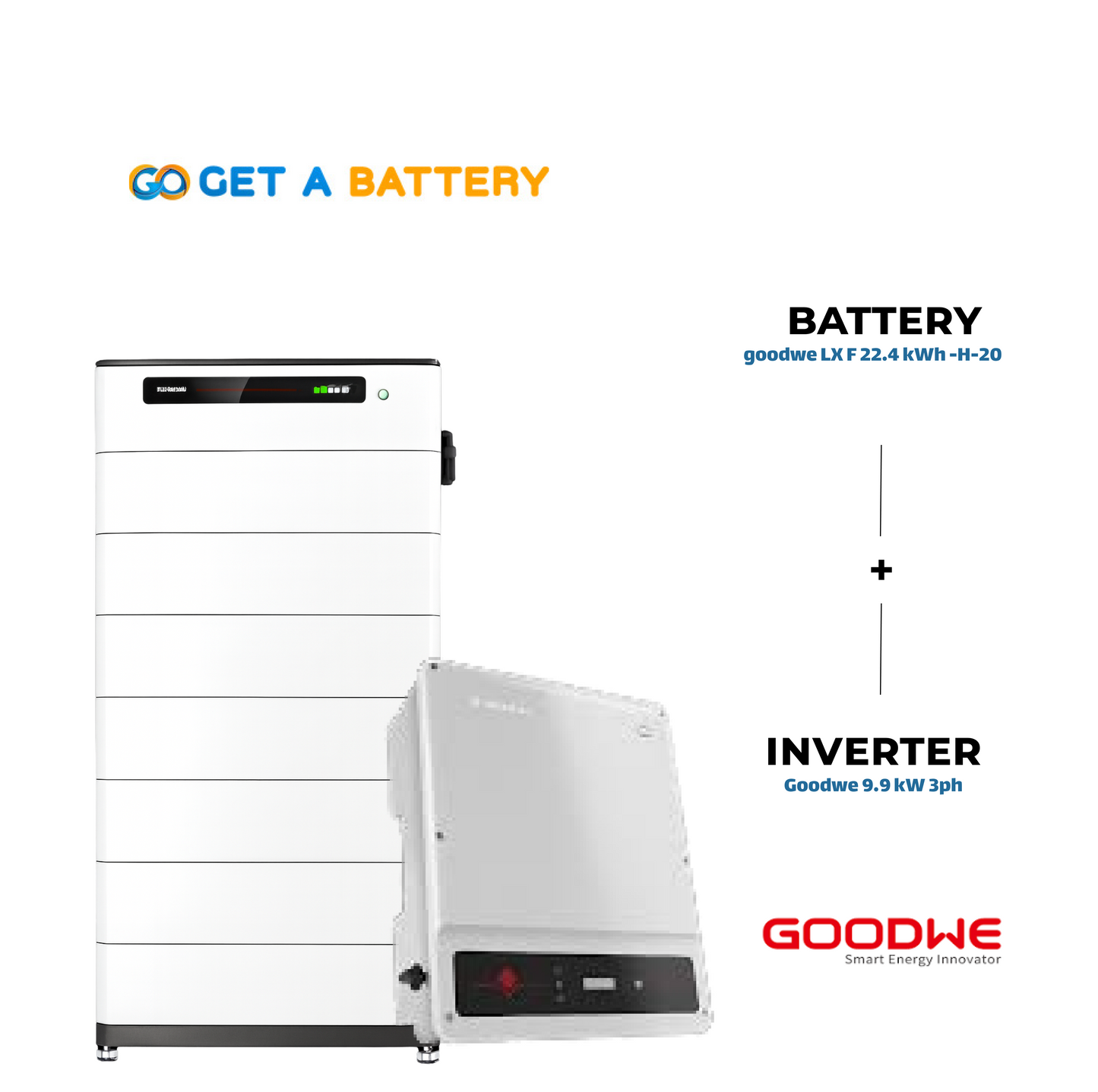 GoodWe 22.4KWh Battery
GoodWe 9.9kW 3-ph Hybrid Inverter