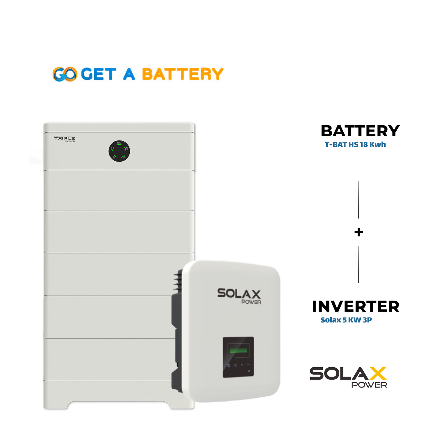 Solax 18 KWh Battery
Solax 5kW 3-ph Hybrid Inverter
