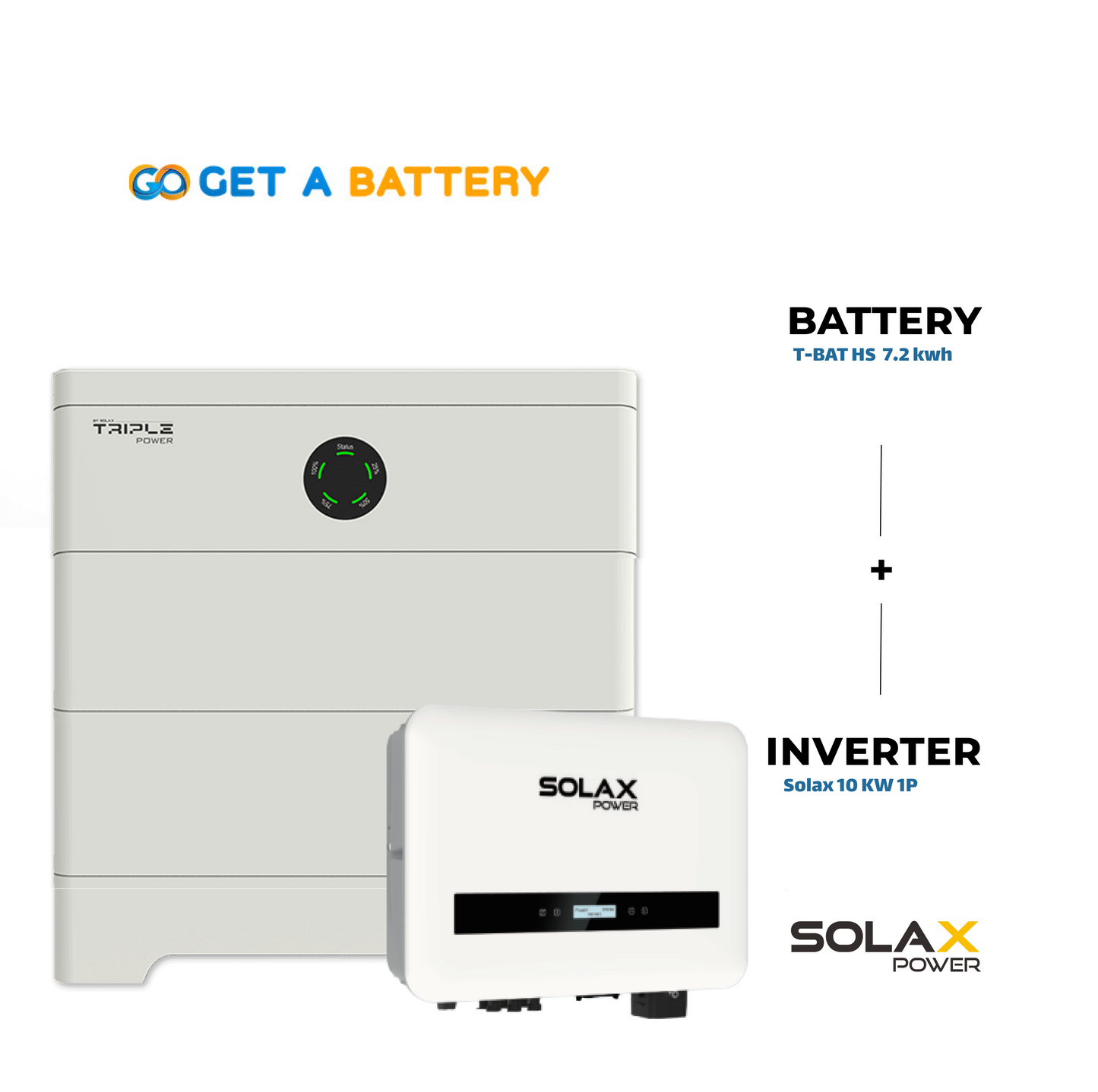 Solax 7.2 KWh Battery
Solax 10 1ph Hybrid Inverter