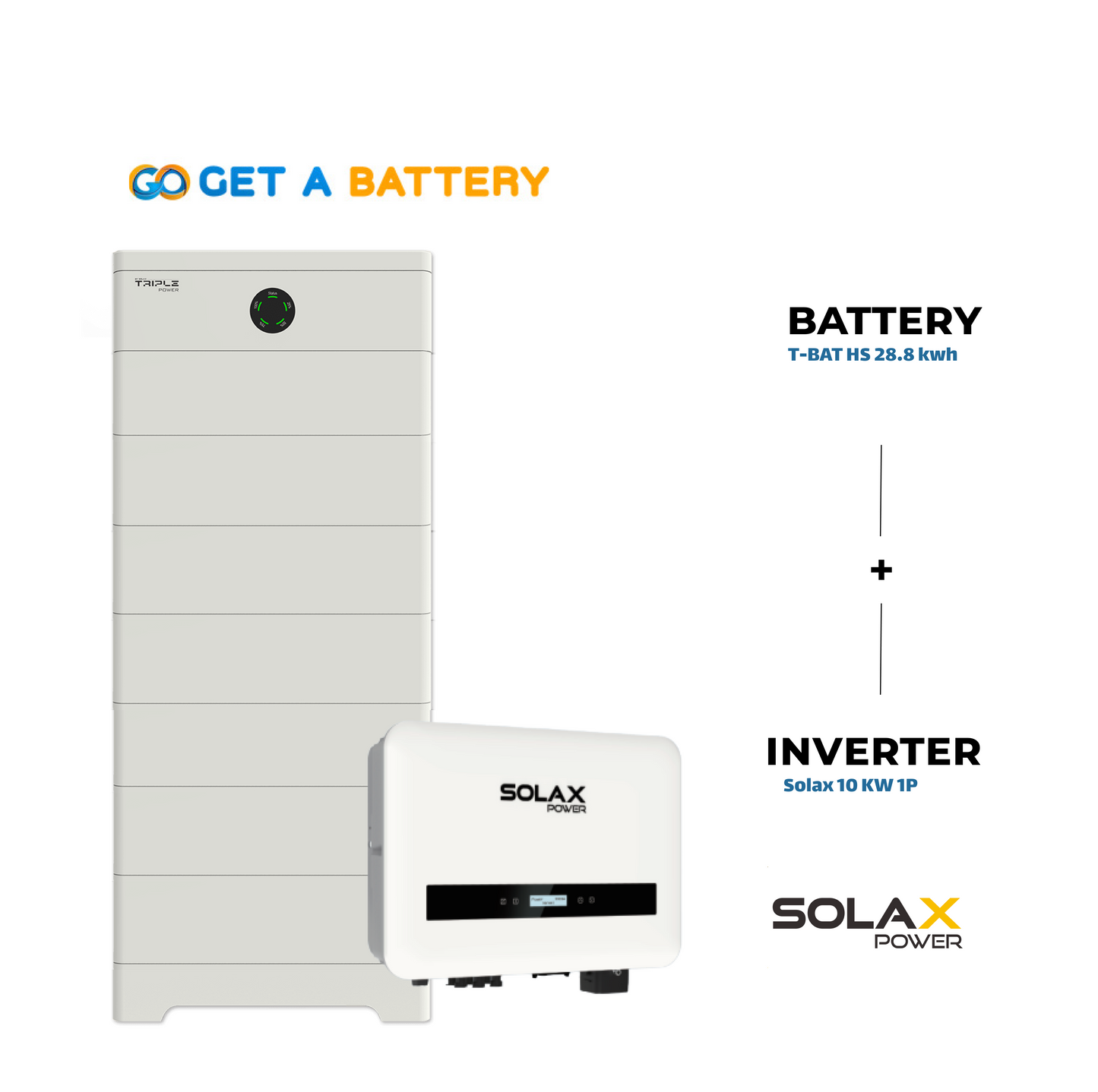 Solax 28.8 KWh Battery
Solax 10kW 1-ph Hybrid Inverter