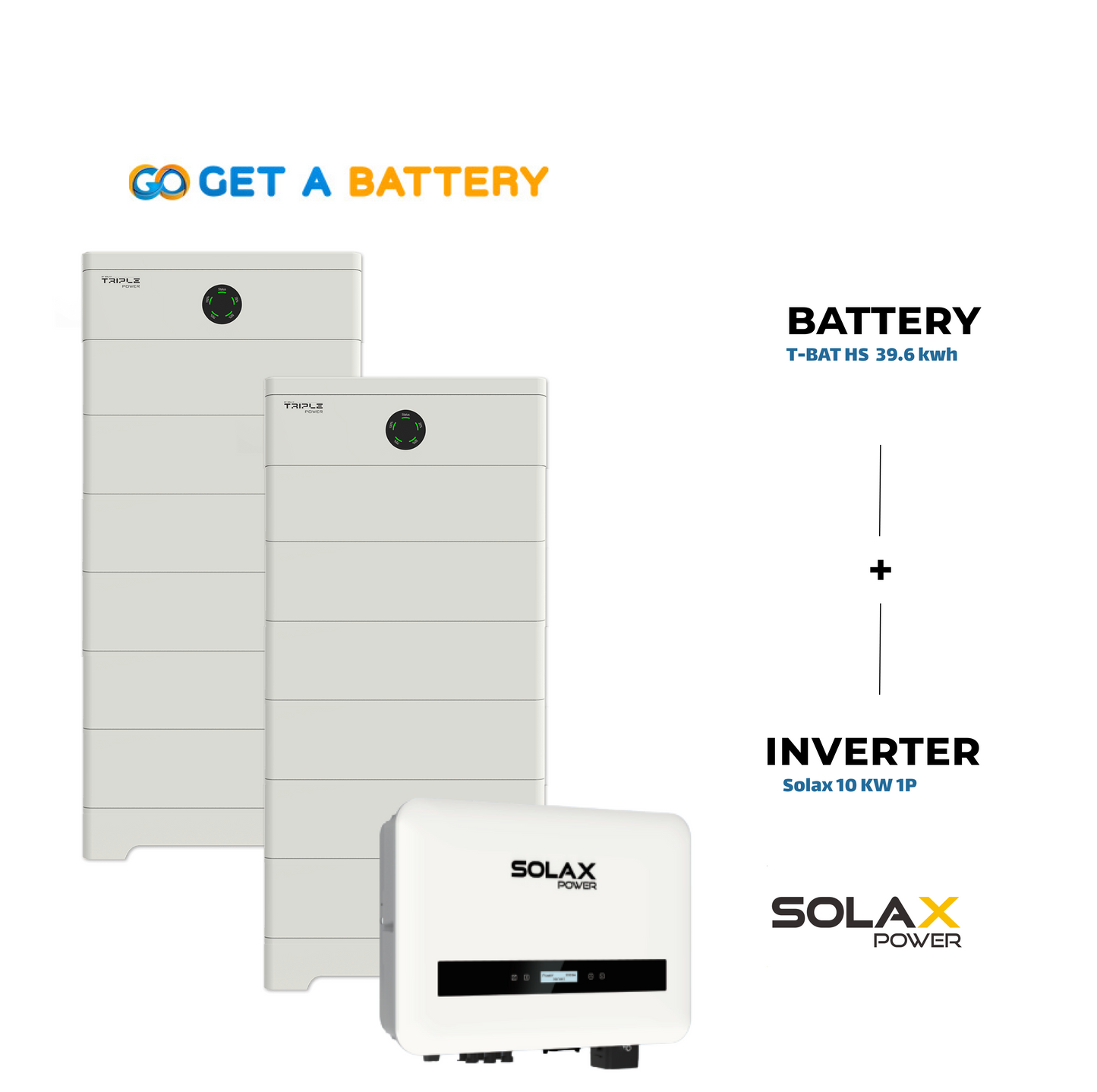 Solax 39.6 KWh Battery
Solax 10kW 1ph Hybrid Inverter