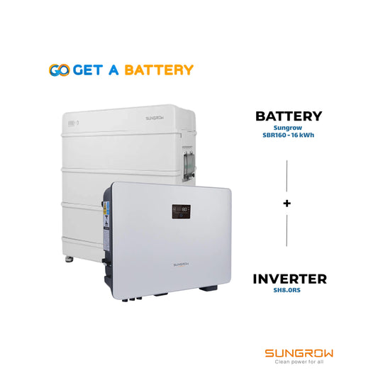 Sungrow SBR160 (16 kWh) + SH8.0RS Inverter - GoGetBattery