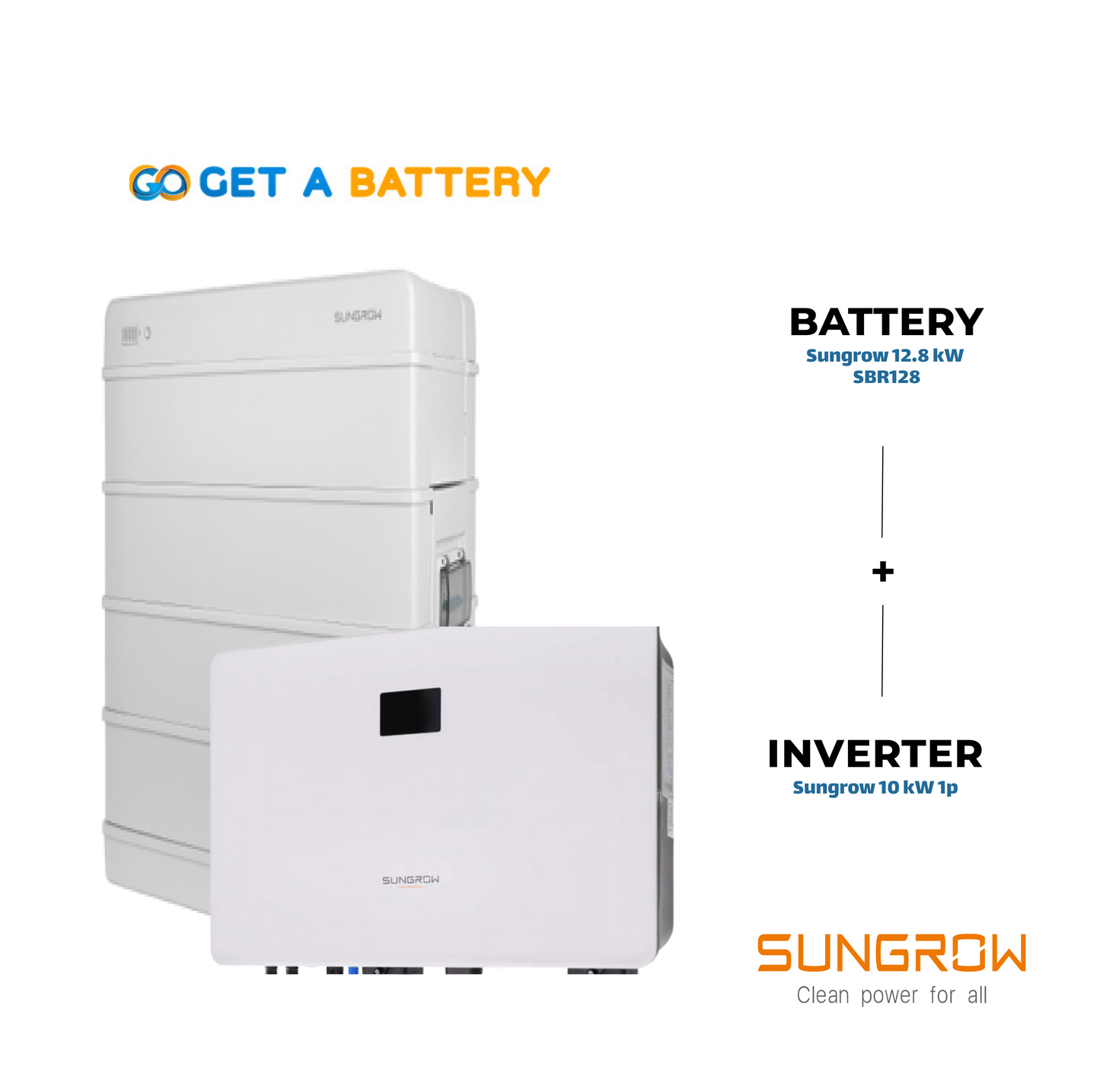 Sungrow 12.8KW Battery with 10kw 1ph inverter