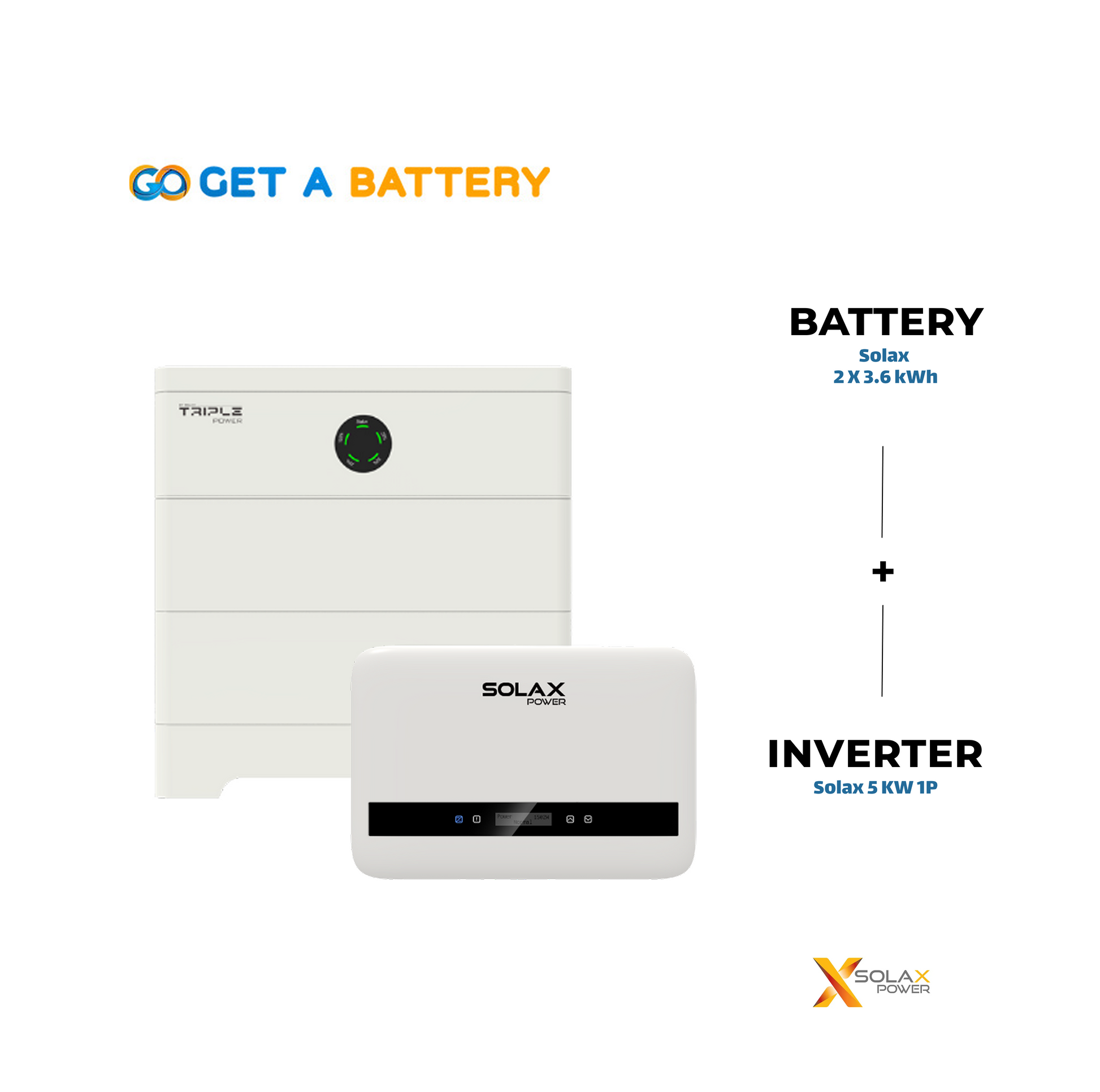 Solax 7.2 kWh Battery + 5 kW Single-Phase Hybrid Inverter