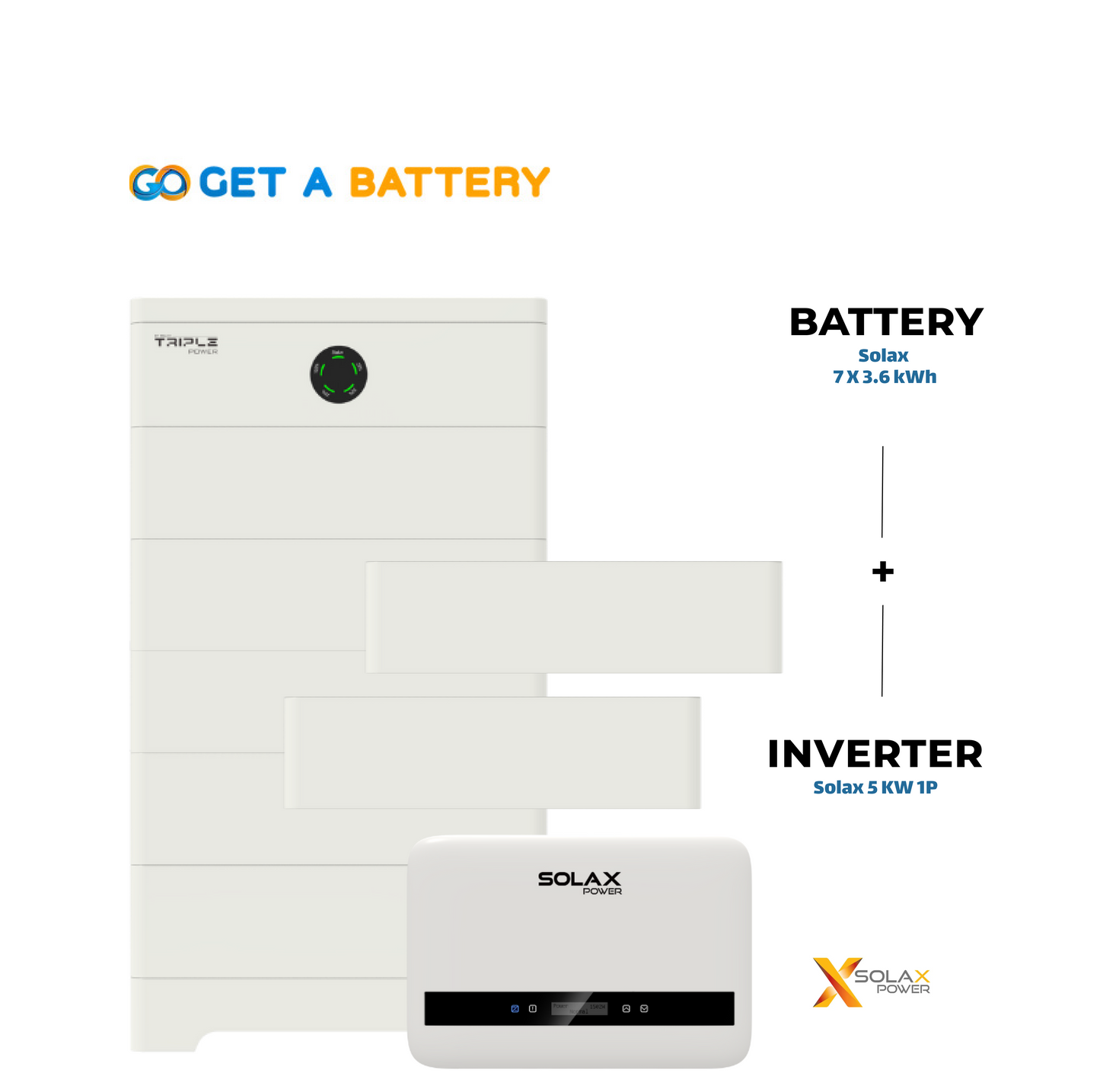Solax 25.2 kWh Battery + 5 kW 1-Phase Hybrid Inverter
