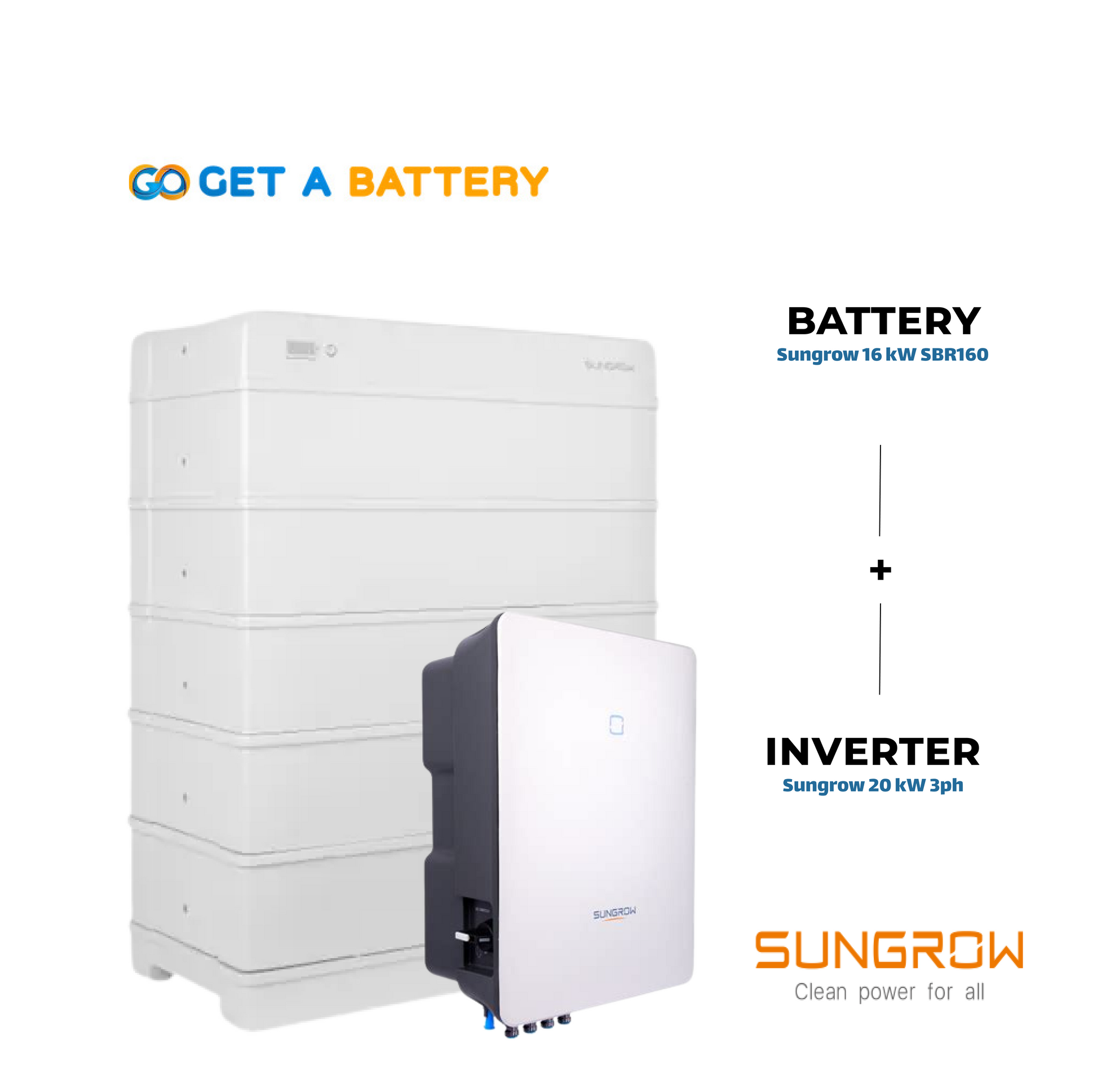 Sungrow 16 kWh Battery with 20 kW Three-Phase Hybrid Inverter