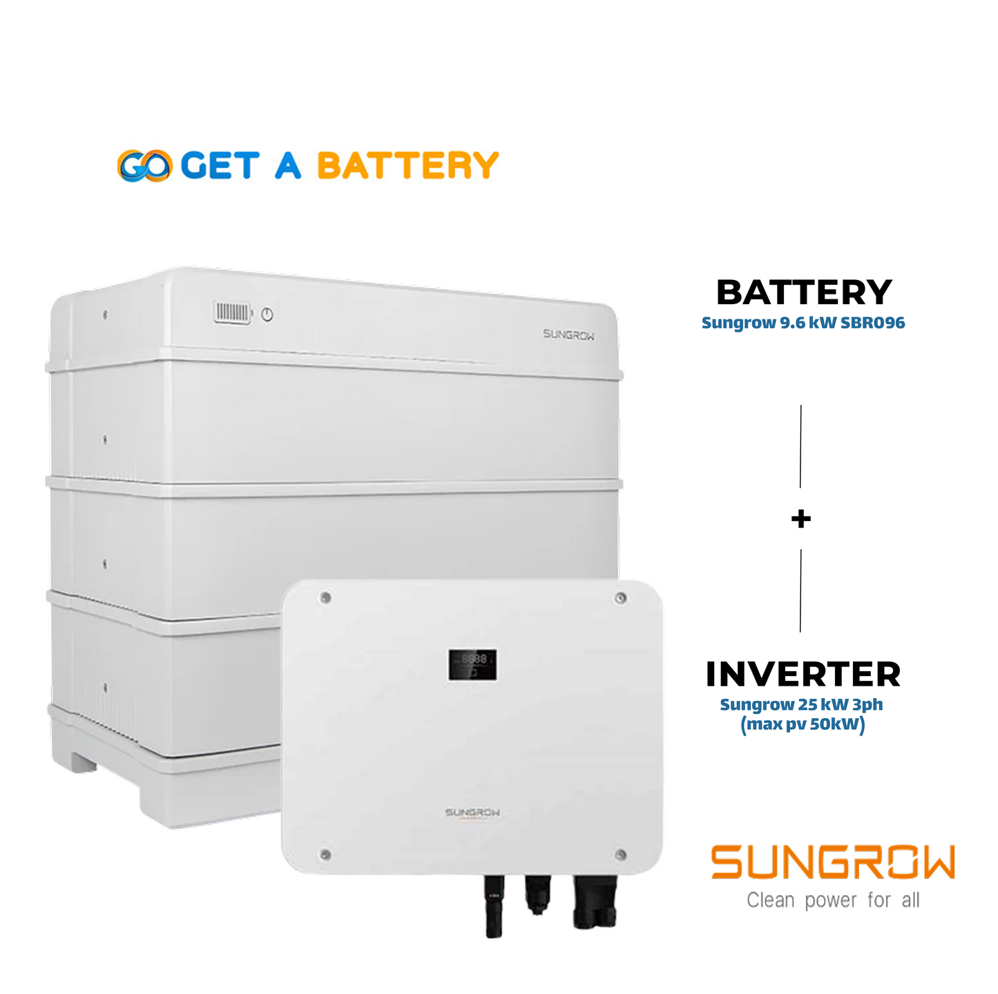 Sungrow 9.6kW Battery With 25kw 3ph inverter