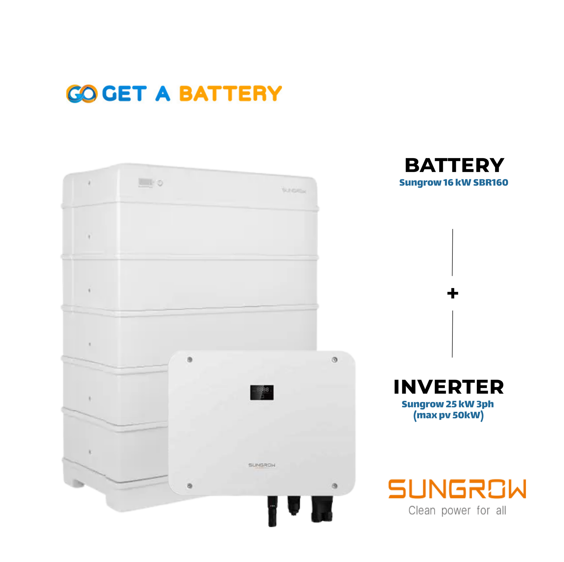 Sungrow 16 kWh Battery with&nbsp;a 25 kW Three-Phase Hybrid