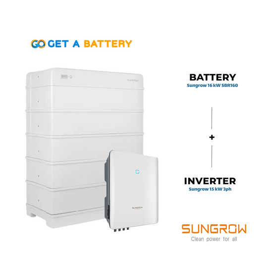 Sungrow 16 kWh Battery with 15 kW Three-Phase Hybrid Inverter