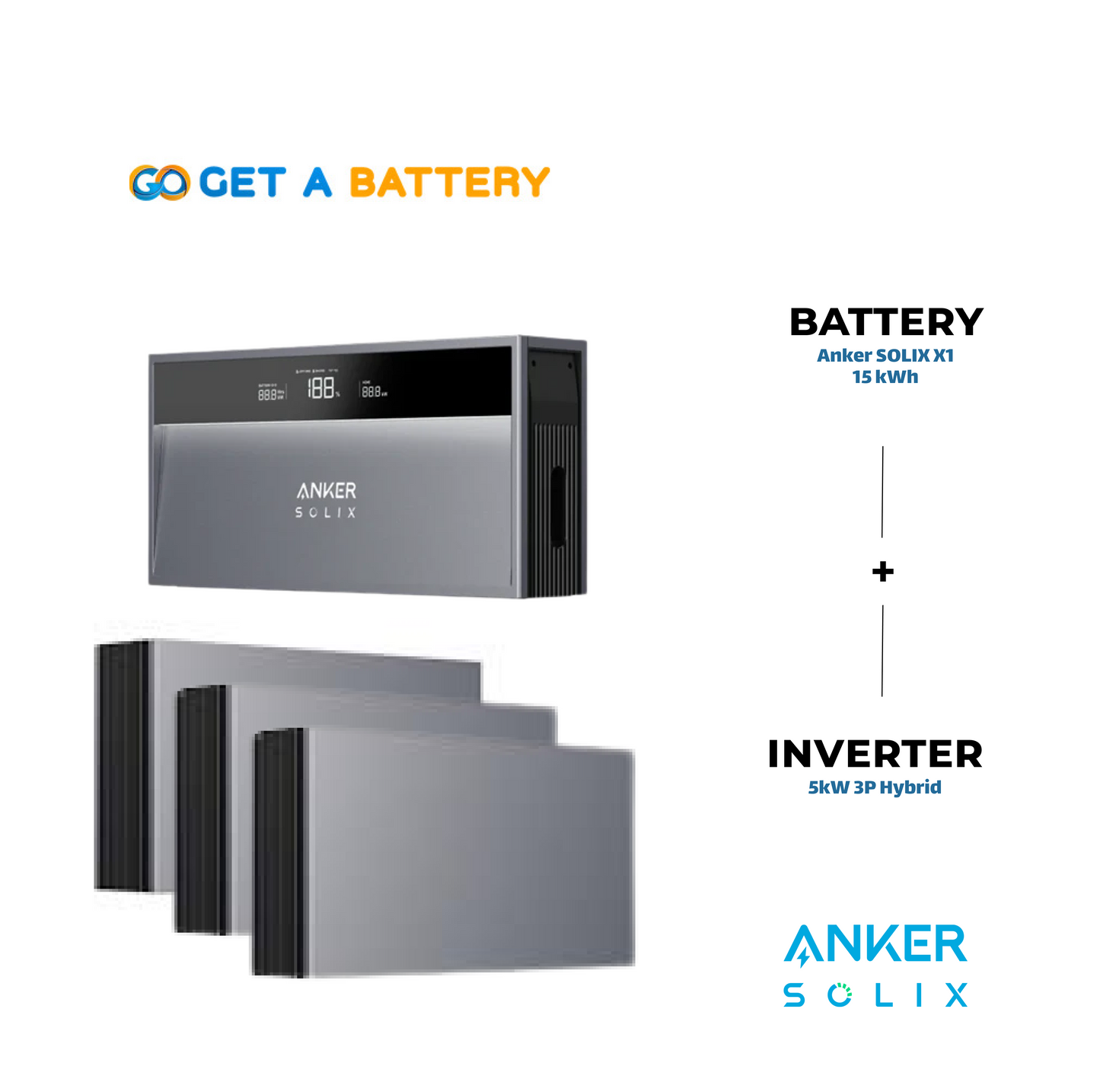 Anker 15kWh with 5kw 3ph inverter 