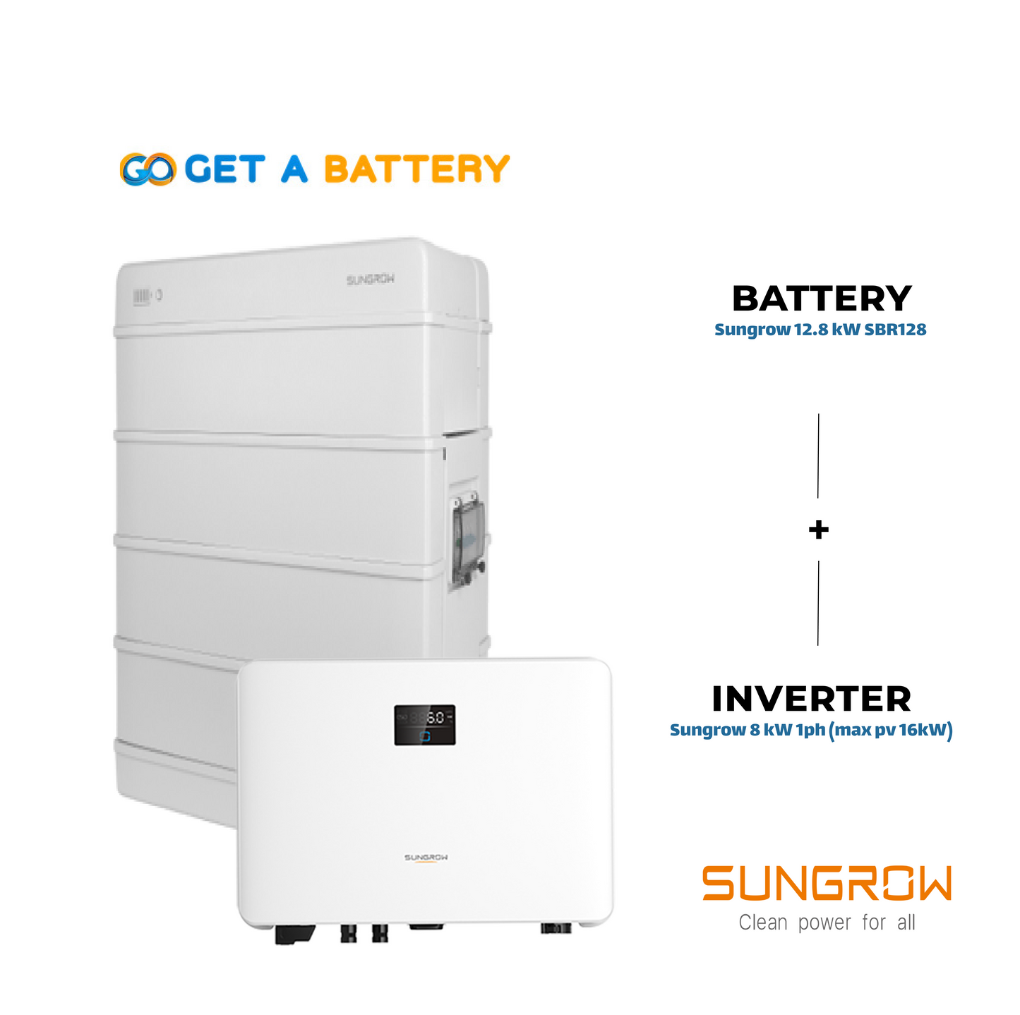 Sungrow 12.8kW Battery with 8kw inverter  