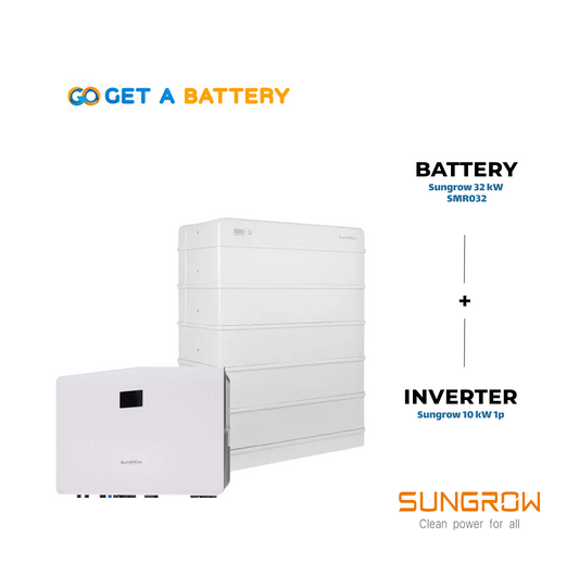 Sungrow 32 kWh Battery, paired with the Sungrow 10 kW Single-Phase Hybrid Inverter