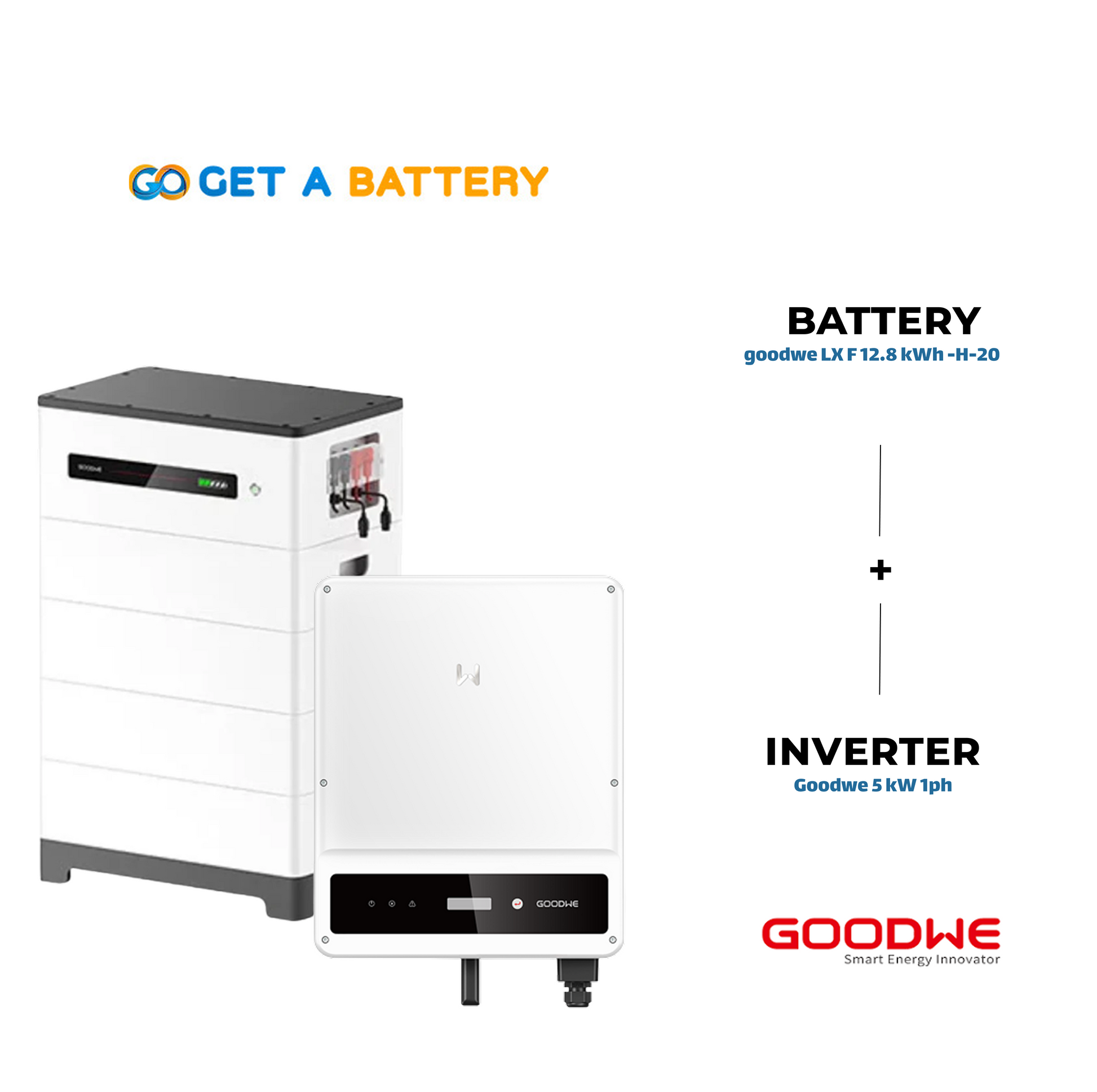 GoodWe 12.8 KWh Battery
GoodWe 5kW 1-ph Hybrid Inverter