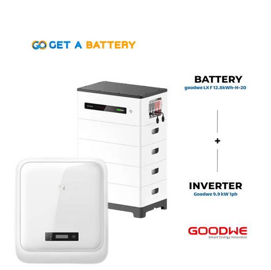GoodWe 12.8 KWh Battery
GoodWe 9.9 kW 1-ph Hybrid Inverter 