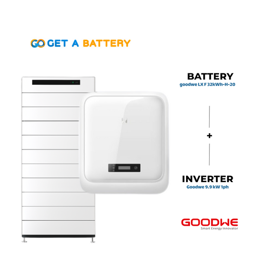GoodWe 32 KWh Battery 
GoodWe 9.9kW 1-ph Hybrid Inverter
