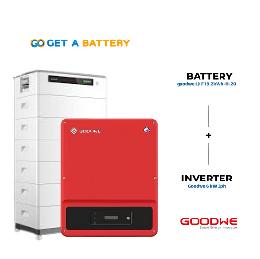 GoodWe 19.2 KWh Battery 
GoodWe 6kW 3-ph Hybrid Inverter 