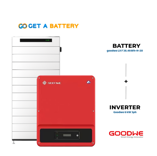 GoodWe 38.4 KWh Battery 
GoodWe 6kW 3-ph Hybrid Inverter