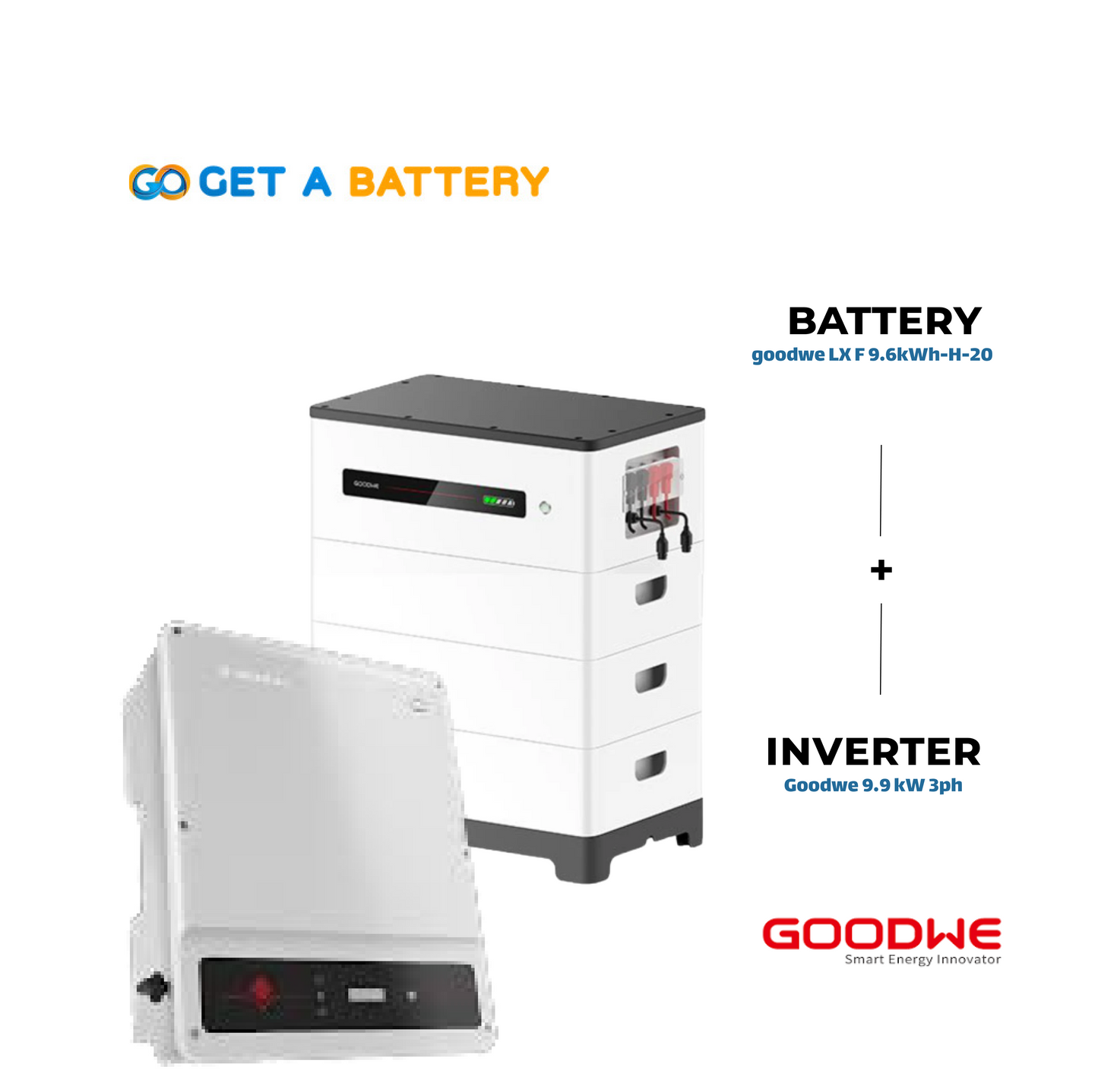 GoodWe 9.6 KWh Battery
GoodWe 9.9kW 3-ph Hybrid Inverter