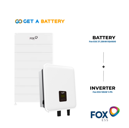 Fox ESS 37.28 kWh Battery + 10 kW Single-Phase Hybrid Inverter