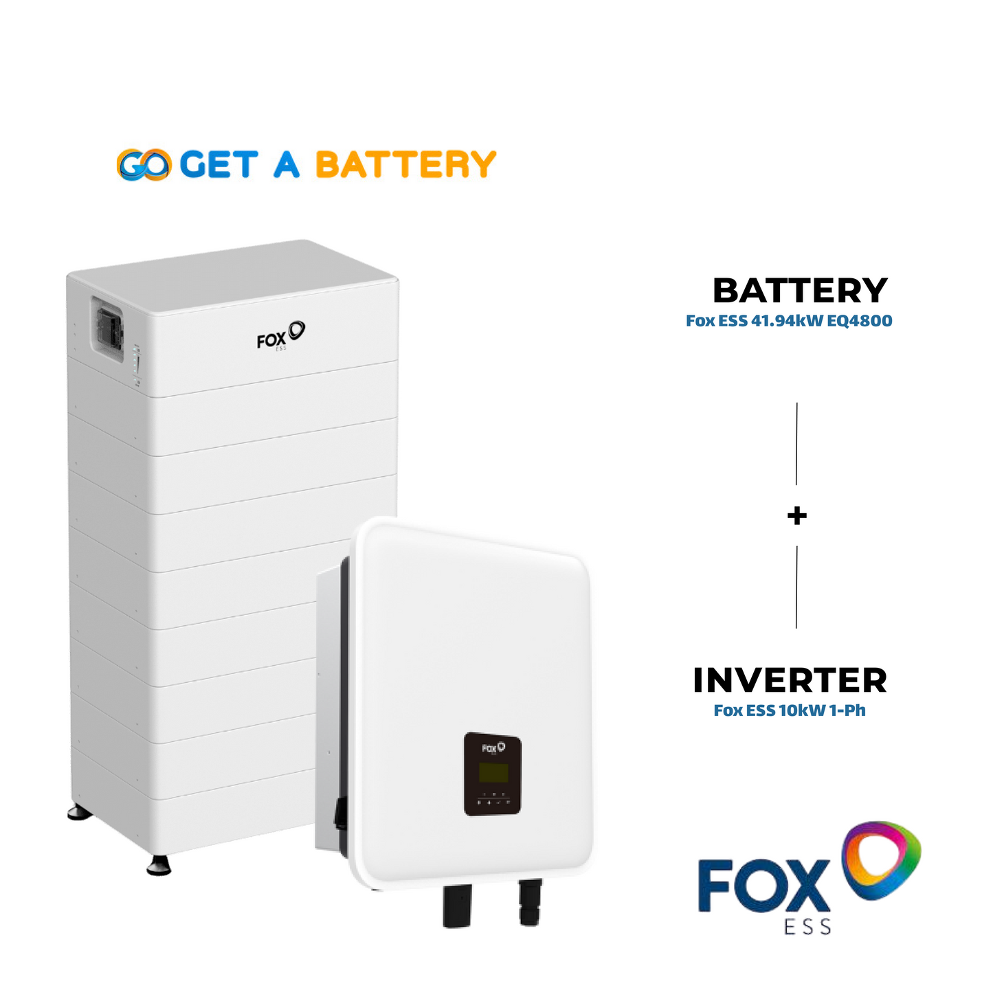 Fox ESS 41.94 kWh Battery + 10 kW Single-Phase Hybrid Inverter