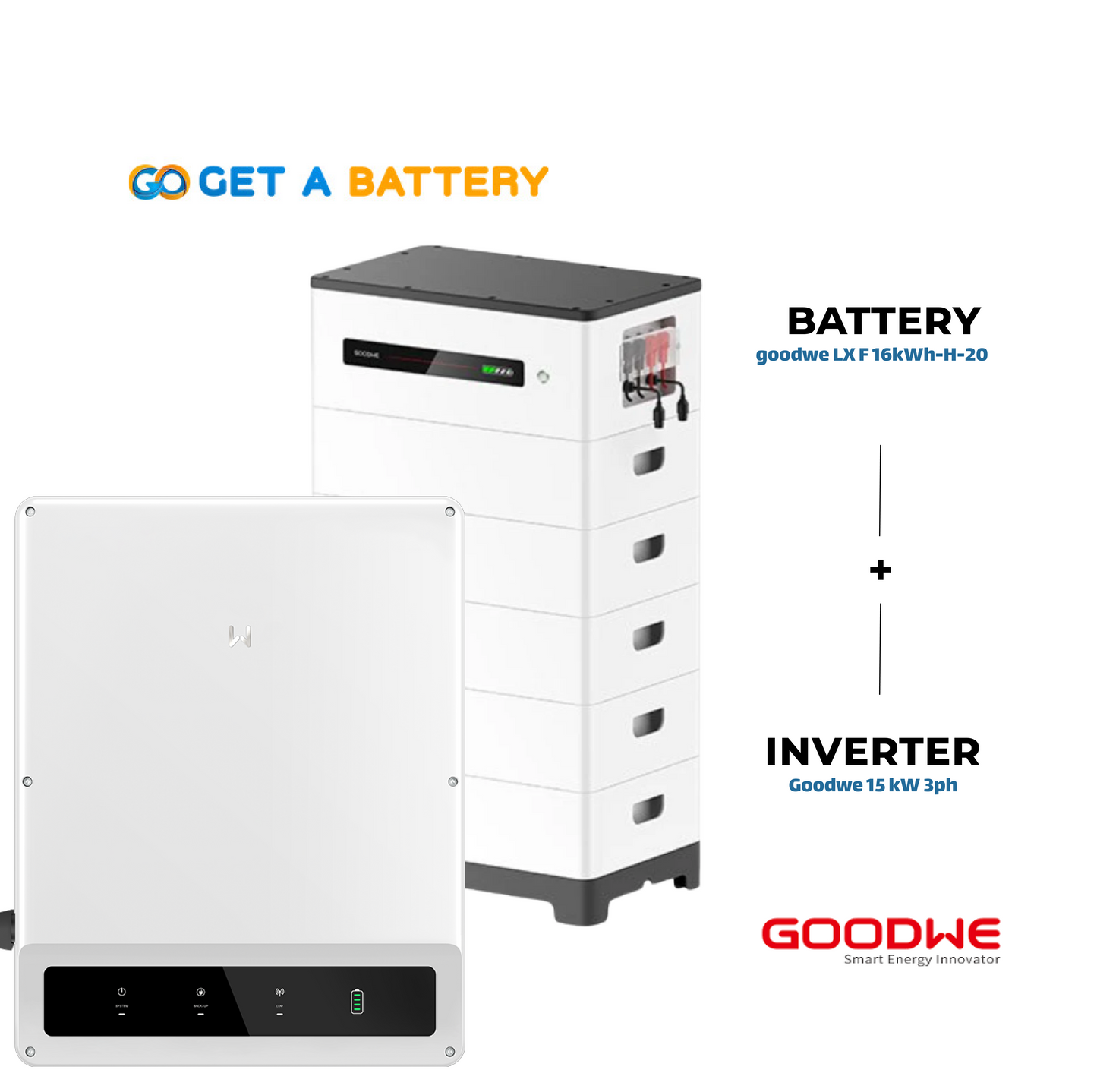  GoodWe 16 KWh Battery 
GoodWe 15kW 3-ph Hybrid Inverter 