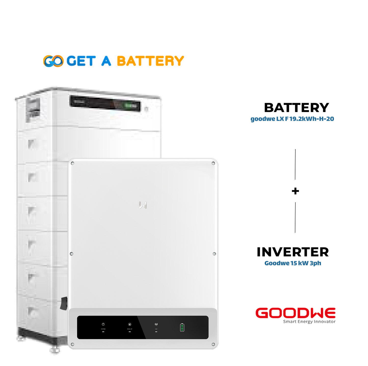 GoodWe 19.2 KWh Battery
GoodWe 15kW 3-ph Hybrid Inverter