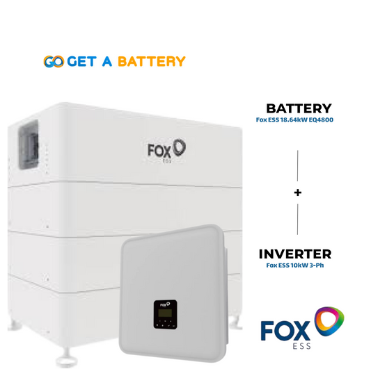 Fox ESS 10 kW 3ph Hybrid Inverter with a 23.3 kWh Fox ESS Battery Stack