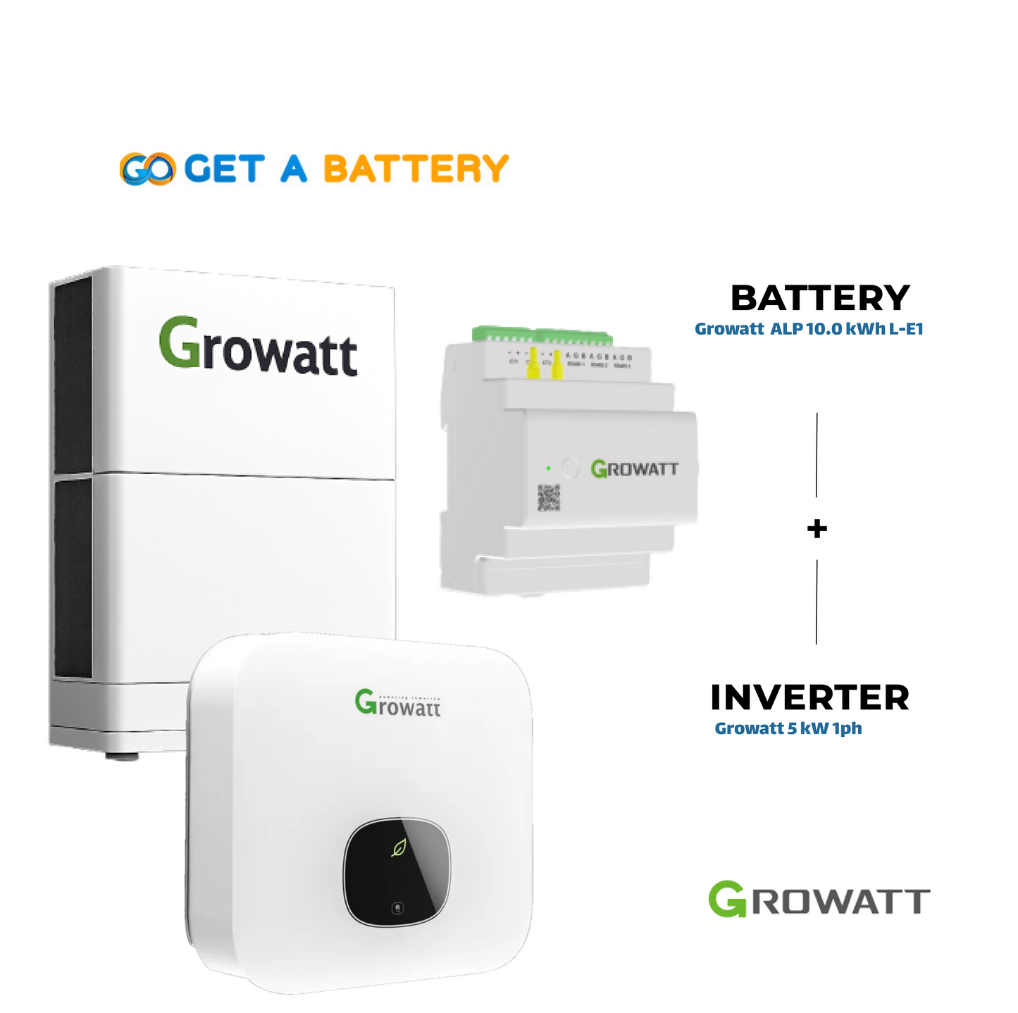 Growatt 5 KW Single-Phase Hybrid Inverter with  10 kWh Growatt Battery