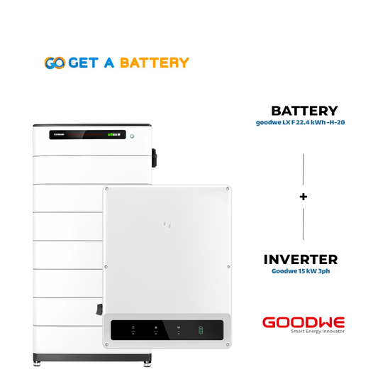 GoodWe 22.4 KWh Battery
GoodWe 15kW 3-ph Hybrid Inverter 