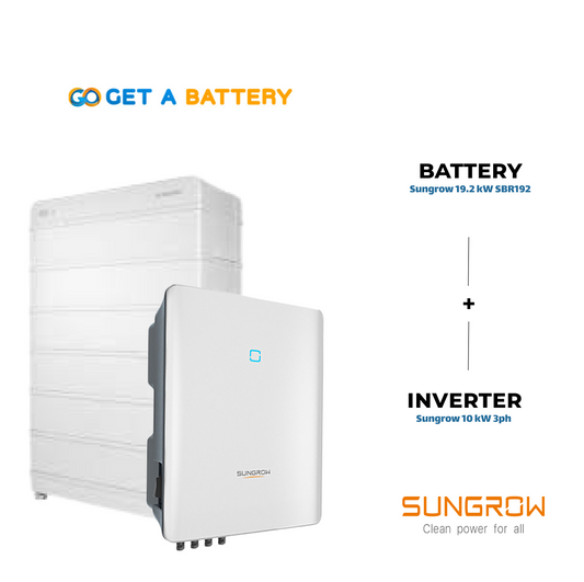 Sungrow 19.2 kWh Battery with a 10 kW Three-Phase Hybrid Inverter