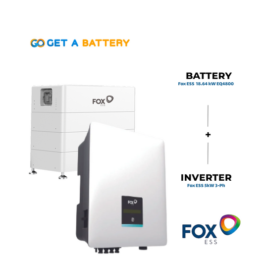 Fox ESS 18.64 kWh Battery + 5 kW Three-Phase Hybrid Inverter