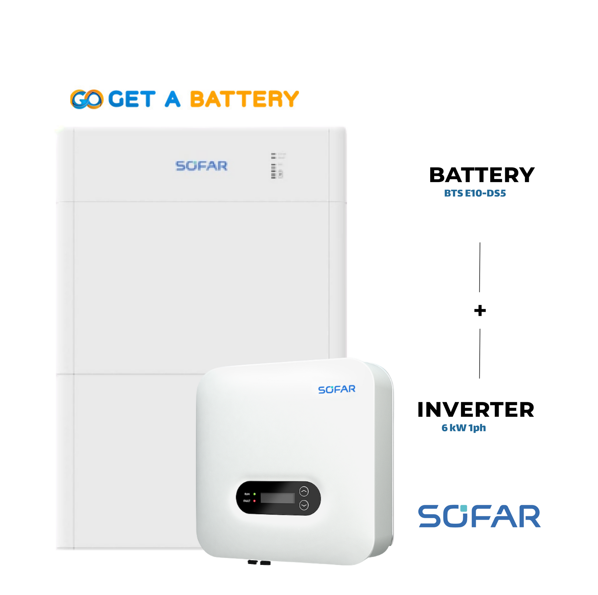 Sofar 10 KWh Battery
Sofar 6kW 1-ph Hybrid Inverter