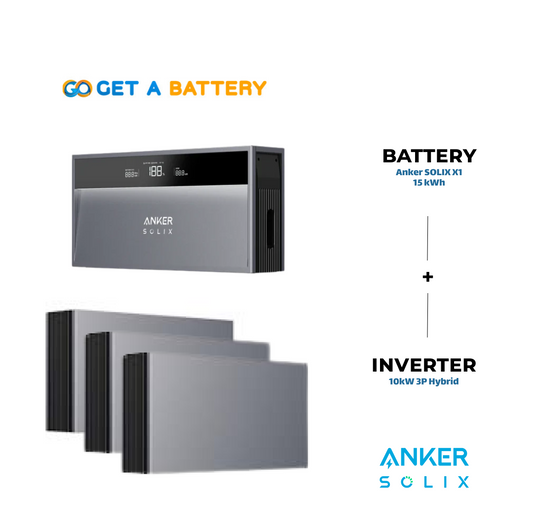 Anker 15 KWh Battery
10 KW 3-ph Hybrid Inverter