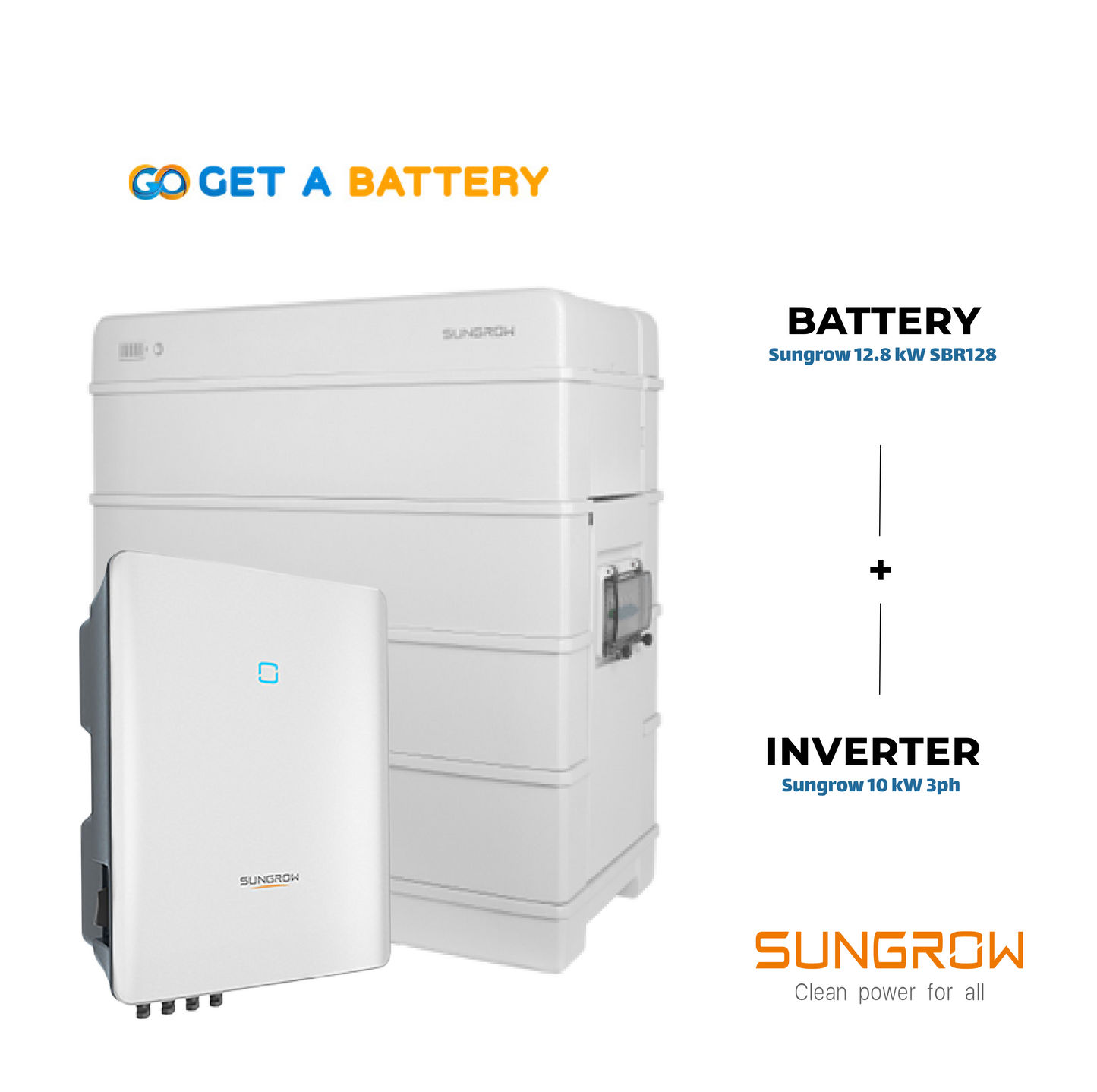 Sungrow SBR128 (12.8kWh) + SH10RT Inverter - 3 Phase
