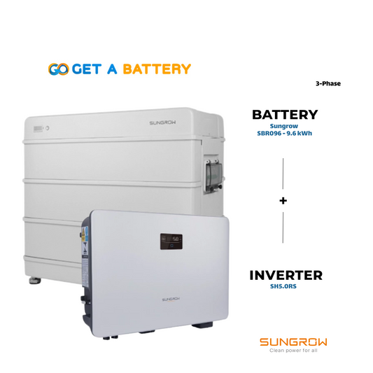 Sungrow (SBR096) 9.6kWh Battery + 5kW 3-Phase Hybrid Inverter