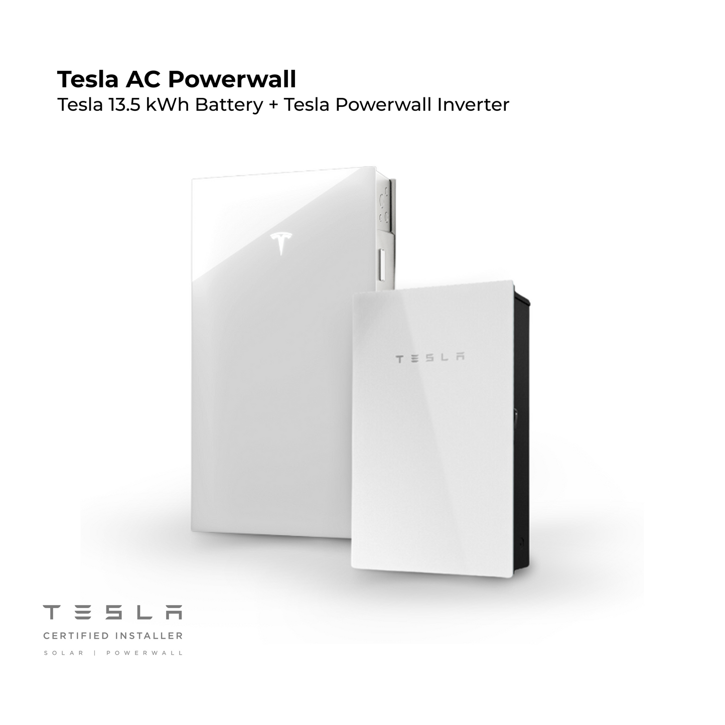Tesla 13.5 kWh ( Tesla AC Powerwall )Battery + Tesla Powerwall Inverter - GoGetBattery
