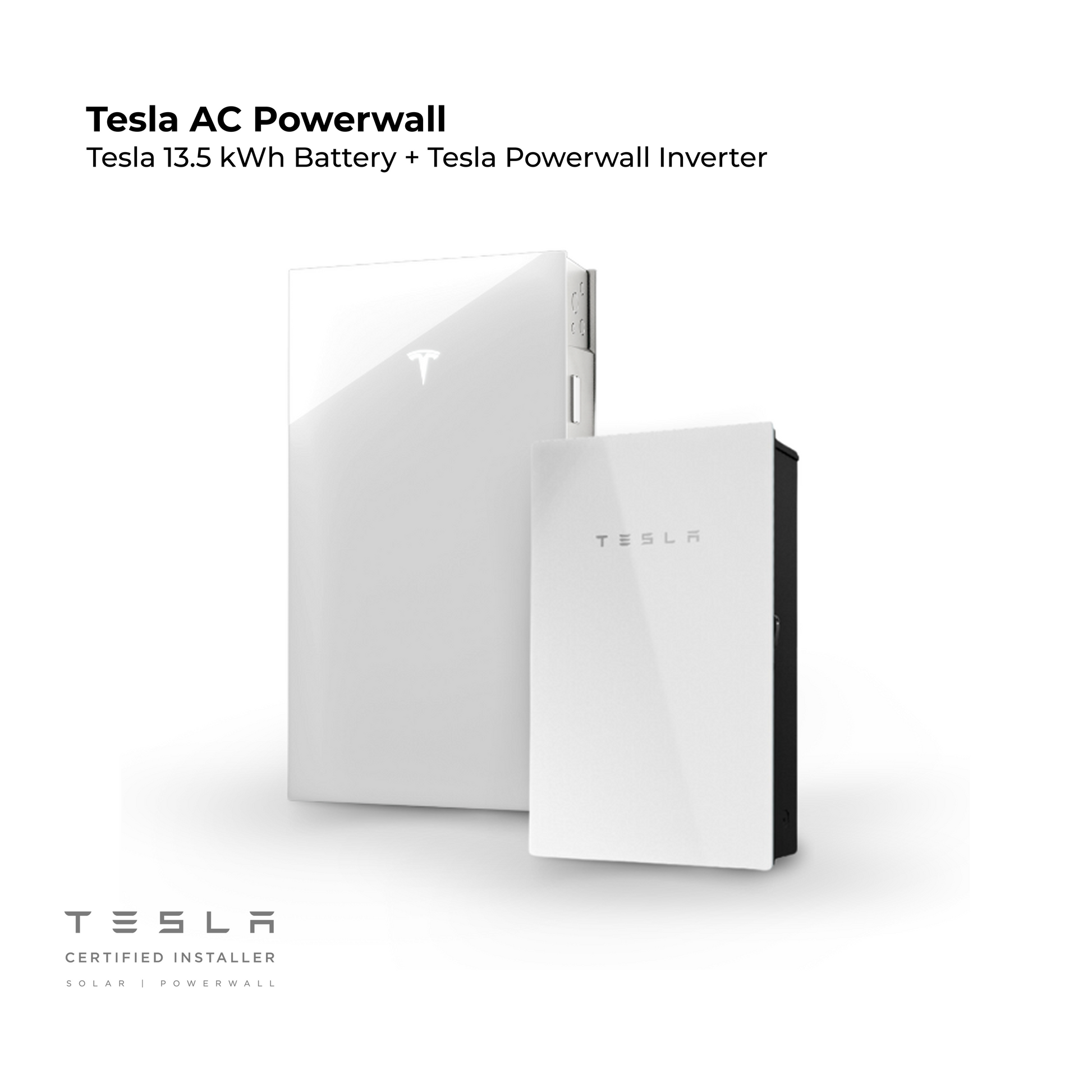 Tesla 13.5 kWh ( Tesla AC Powerwall )Battery + Tesla Powerwall Inverter - GoGetBattery